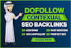 build SEO contextual backlinks for google first page ranking