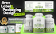 do product label design, supplement label and packaging box design