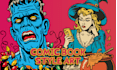create cool retro comic art design illustration