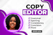 be your copy editor for your ebook or novel