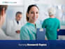 assist in nursing, biology, healthcare research work