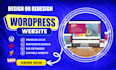 do wordpress website development, design or redesign, wordpress business website