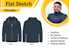 create technical fashion flats and professional tech packs