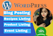 do wordpress data entry and woocommerce products upload