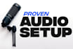 professionally set up your microphone and audio