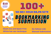 do social bookmarking  to high  da pa sites seo backlinks