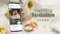 create lovely  wedding invitation video