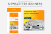 create modern animated newsletter banners