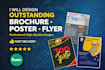 design attractive flyer, poster or brochure