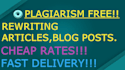 rewrite your content to excellence plagiarism free