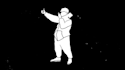 create black and white animated GIF for you