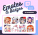 make custom emotes in cute chibi style