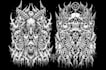 draw death metal artwork for band merchandise or album cover