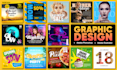 design youtube thumbnail, social posts, banners and covers