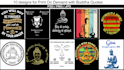 send you 10 png and PSD editable t shirt design bundle with buddha quotes