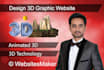 design 3d animated website