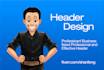 design a professional and attractive website header