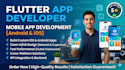 build your mobile app by using flutter for android and ios