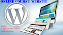 create an elearning website or online course website