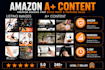 design amazon a plus ebc infographics and listing images