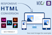 convert psd to html, xd to html, sketch to html responsive