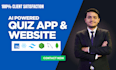 create an ai powered quiz website or mobile app with openai