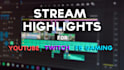 make stream highlights for youtube with free thumbnail