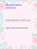 write philosophic and neuroscience articles