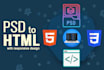 convert PSD, ai, PDF, xd, sketch, and cdr to HTML