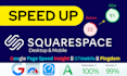 do squarespace speed optimization on google pagespeed insight