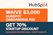 waive hubspot onboarding or get you a discount