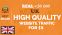 send 50,000 UK target website traffic