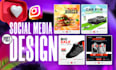 do professional instagram post story templates and facebook post design