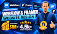design, redesign webflow, framer website, and landing page design