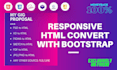 create html bootstrap scss tailwindcss responsive website with html5 css3