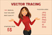 remake,resize,modify,recreate logo or image to vector