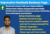 create impressive facebook business page