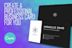 design luxury business card using canva