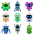 create a cute vector illustration robot design