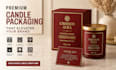 design luxury candle box packaging and candle labels