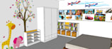do sketch up 3d for interior design spaces as per drawing
