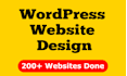 do business elementor wordpress website design or web design