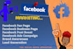 setup facebook ads campaign and specialist at marketing