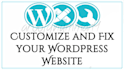 customize and fix your wordpress website