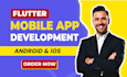 develop android and  ios mobile apps using flutter