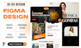design a modern website, app, or dashboard UI in figma