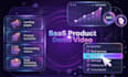 create a saas product demo video or app promo video for your software