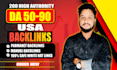create 200 high authority USA dofollow seo backlinks