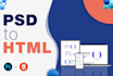 convert PSD to responsive HTML