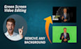 expert in removing green screen, rotoscoping, and any background replacement